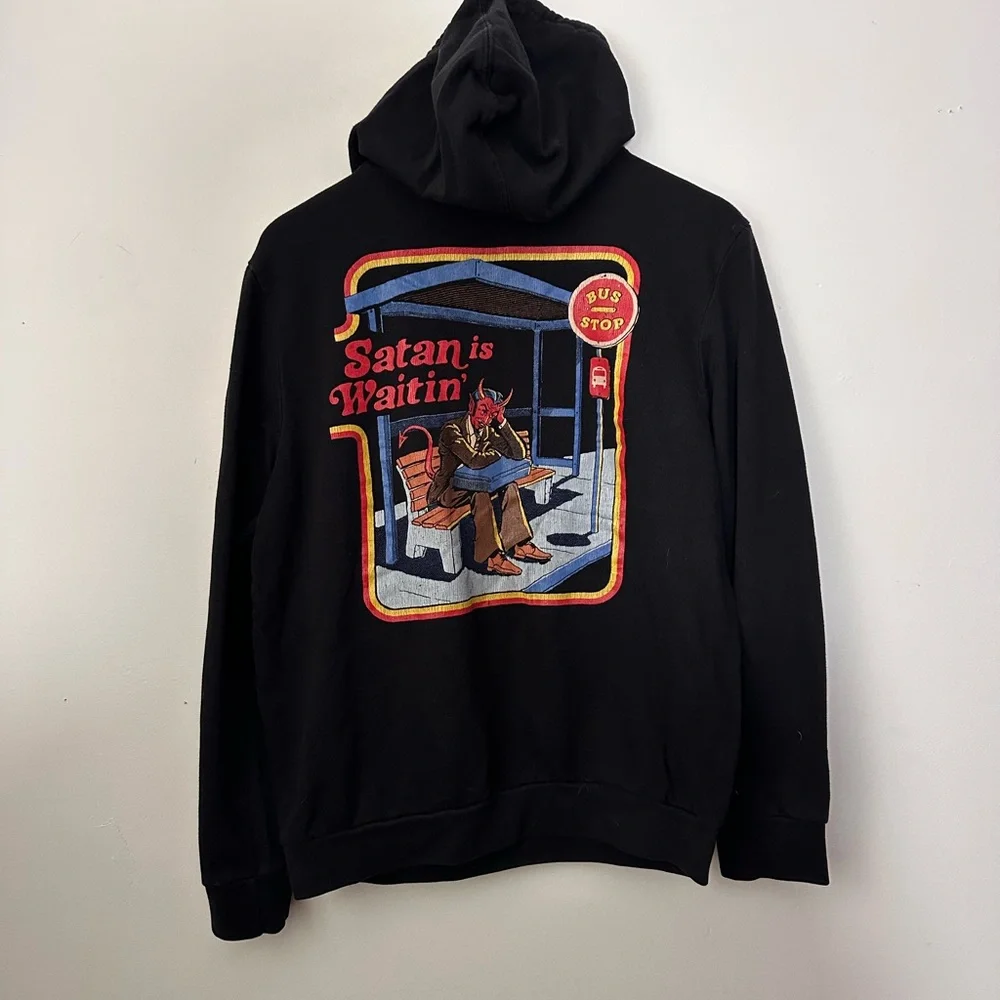 Black Graphic Hoodie - Picture 4 of 4